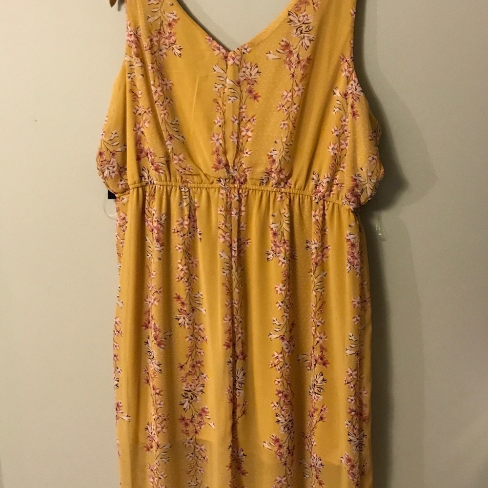 NWT AS U WISH Yellow Maxi Dress - Picture 5 of 8